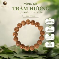 VÒNG TRẦM HƯƠNG TỰ NHIÊN BÔNG VÂN DẦU LỬA QUẤN DẦU
