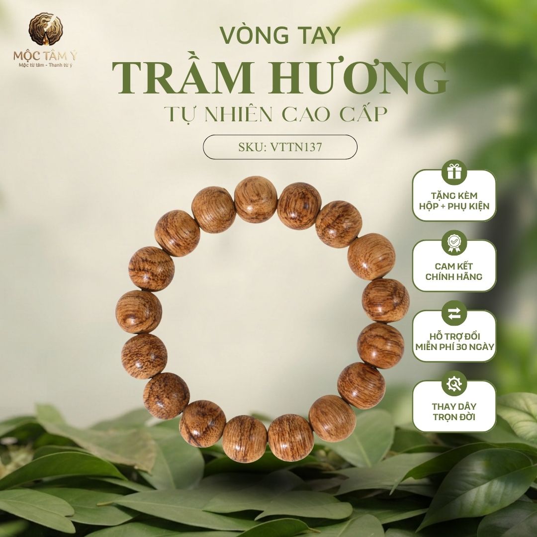 VÒNG TRẦM HƯƠNG TỰ NHIÊN BÔNG VÂN DẦU LỬA QUẤN DẦU
