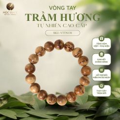 VÒNG TRẦM HƯƠNG TỰ NHIÊN TRẦM BÔNG VÂN INDO 12LY