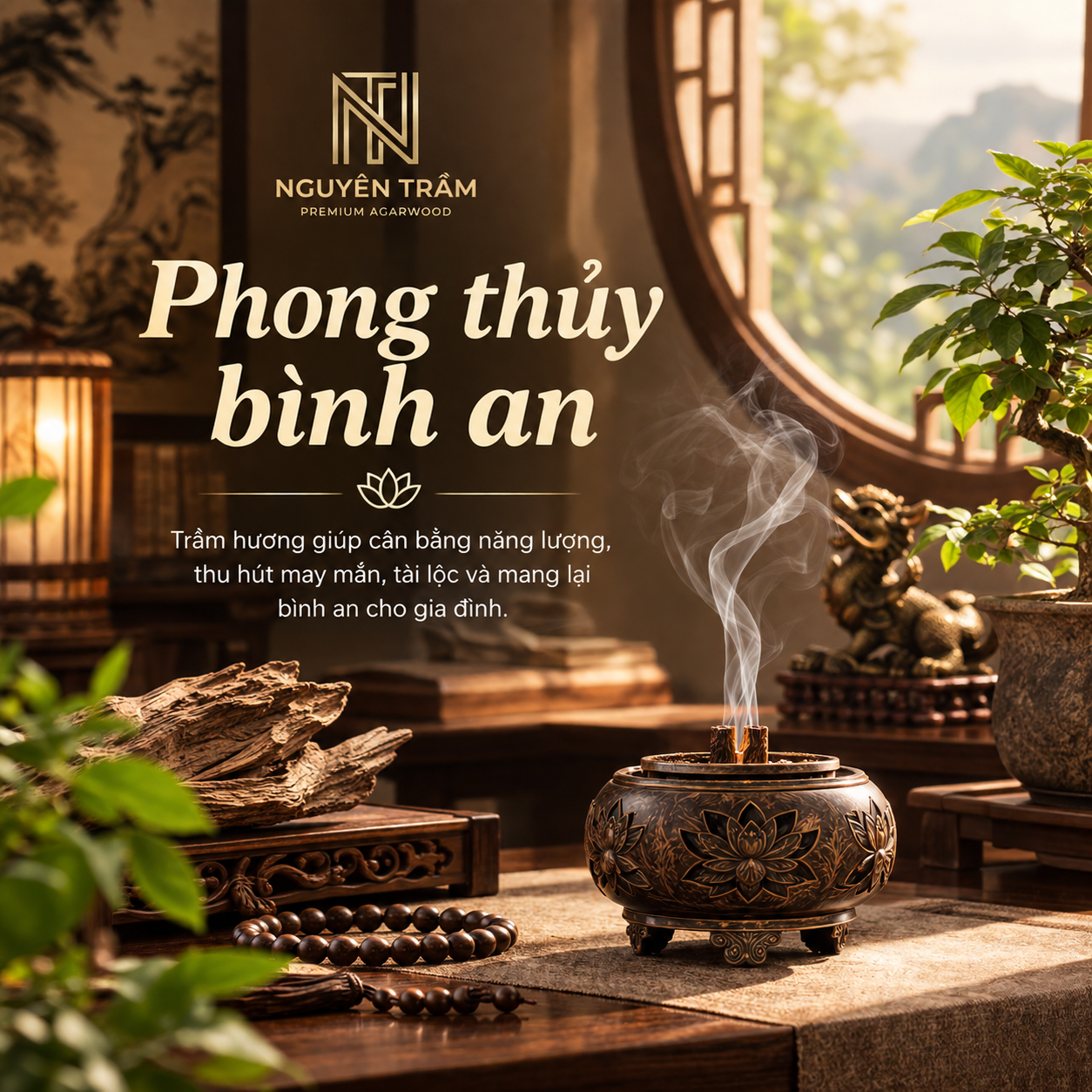 Trầm hương có tính phong thủy