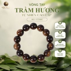 Vòng Trầm Tròn Đơn 14 ly