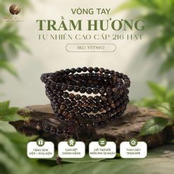 Vòng Trầm Tự Nhiên 3.5 ly 216 Hạt